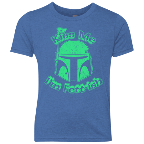 T-Shirts Vintage Royal / YXS Kiss Me Im Fettish Youth Triblend T-Shirt