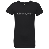 T-Shirts Black / YXS Kiss My CSS Girls Premium T-Shirt