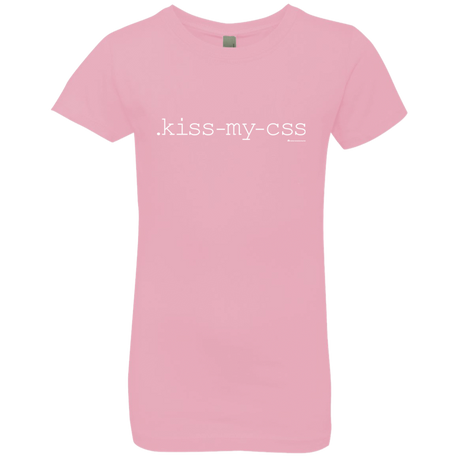 T-Shirts Light Pink / YXS Kiss My CSS Girls Premium T-Shirt