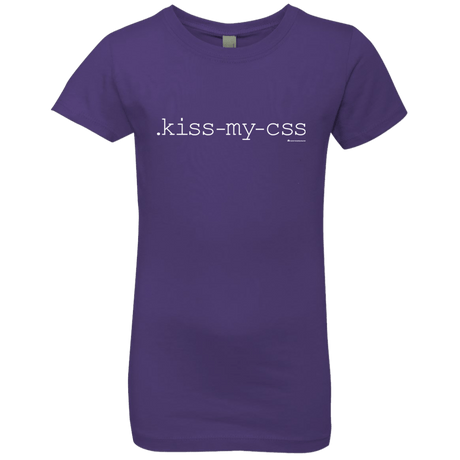 T-Shirts Purple Rush / YXS Kiss My CSS Girls Premium T-Shirt
