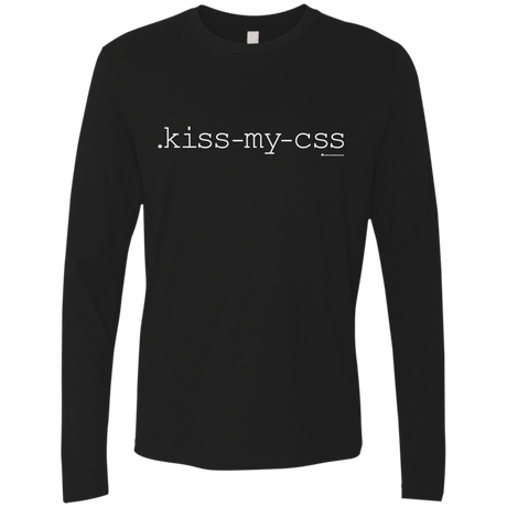 T-Shirts Black / Small Kiss My CSS Men's Premium Long Sleeve