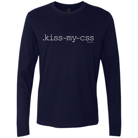 T-Shirts Midnight Navy / Small Kiss My CSS Men's Premium Long Sleeve