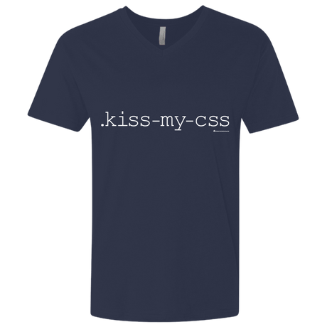 T-Shirts Midnight Navy / X-Small Kiss My CSS Men's Premium V-Neck