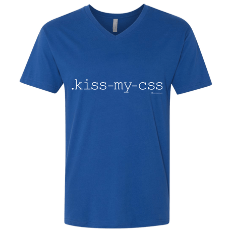 T-Shirts Royal / X-Small Kiss My CSS Men's Premium V-Neck