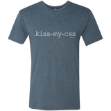 T-Shirts Indigo / Small Kiss My CSS Men's Triblend T-Shirt