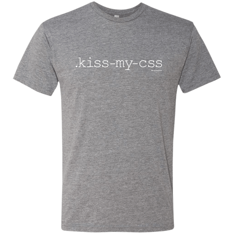 T-Shirts Premium Heather / Small Kiss My CSS Men's Triblend T-Shirt