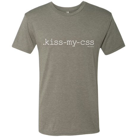 T-Shirts Venetian Grey / Small Kiss My CSS Men's Triblend T-Shirt