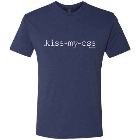 T-Shirts Vintage Navy / Small Kiss My CSS Men's Triblend T-Shirt