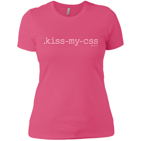 T-Shirts Hot Pink / X-Small Kiss My CSS Women's Premium T-Shirt