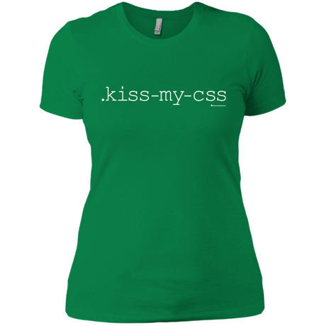 T-Shirts Kelly Green / X-Small Kiss My CSS Women's Premium T-Shirt