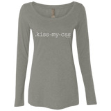 T-Shirts Venetian Grey / Small Kiss My CSS Women's Triblend Long Sleeve Shirt
