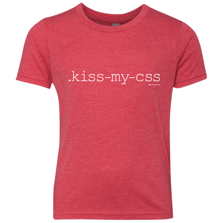 T-Shirts Vintage Red / YXS Kiss My CSS Youth Triblend T-Shirt
