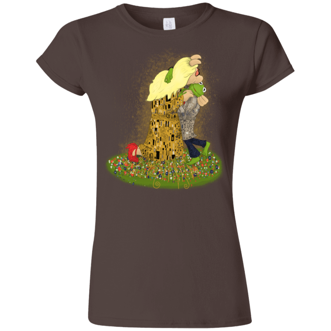 T-Shirts Dark Chocolate / S Kiss of Muppets Junior Slimmer-Fit T-Shirt