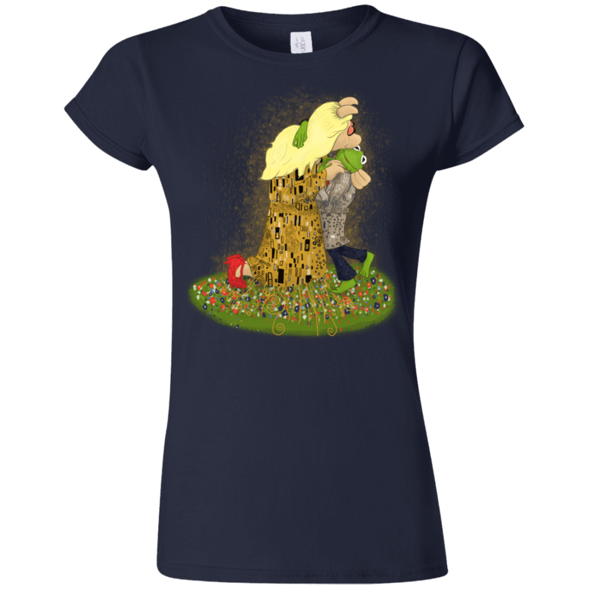 T-Shirts Navy / S Kiss of Muppets Junior Slimmer-Fit T-Shirt