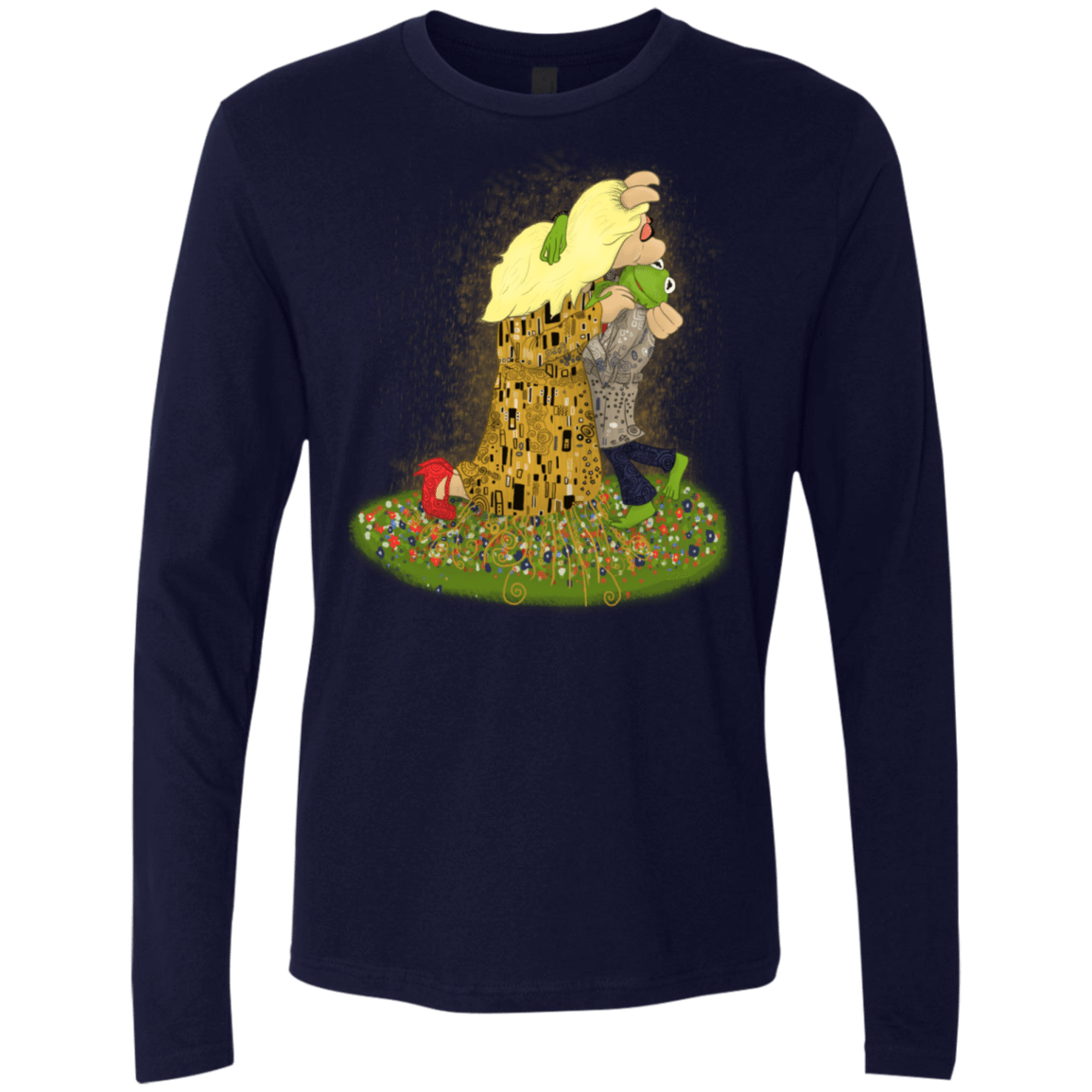 T-Shirts Midnight Navy / S Kiss of Muppets Men's Premium Long Sleeve
