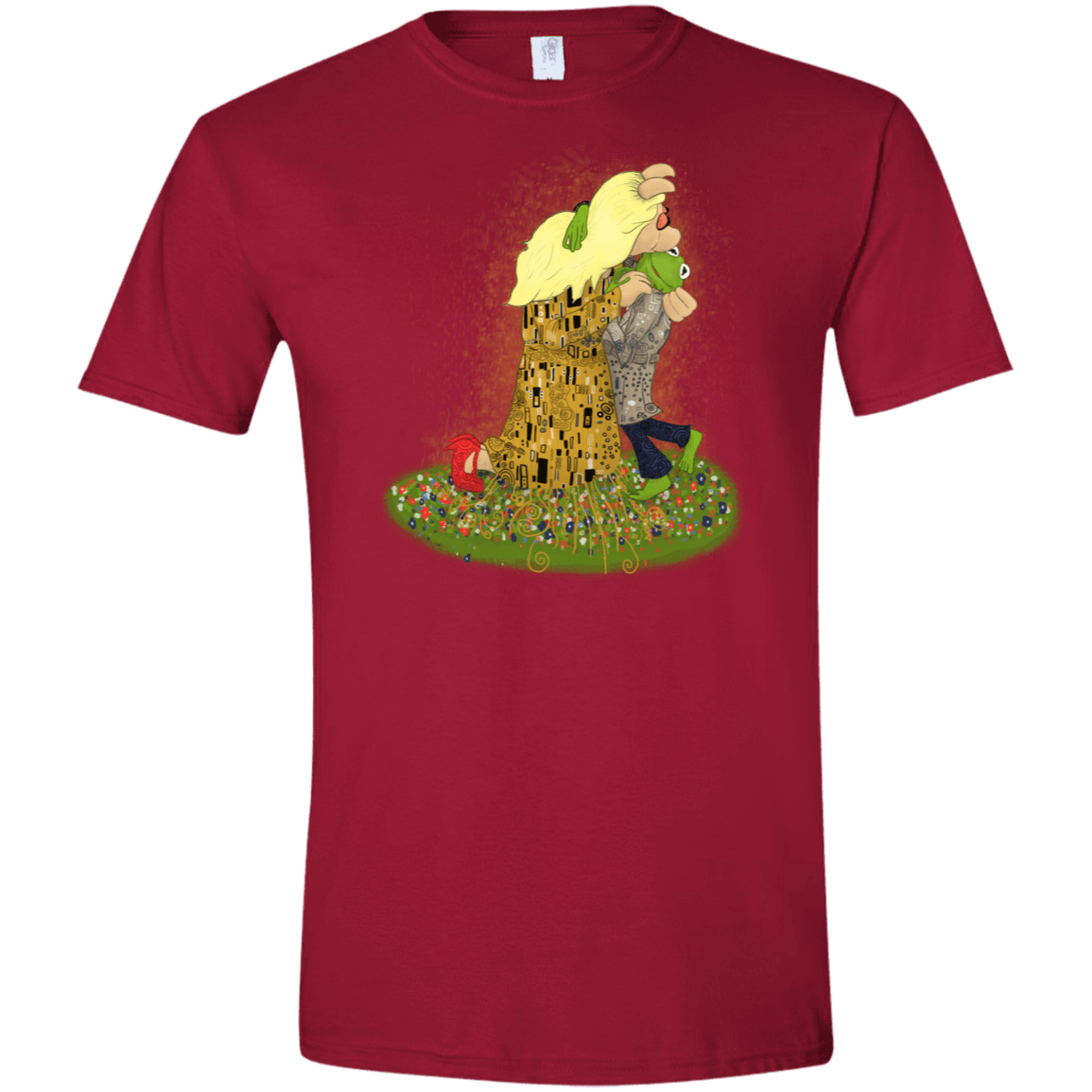 T-Shirts Cardinal Red / S Kiss of Muppets Men's Semi-Fitted Softstyle