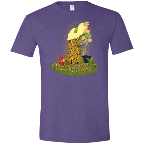 T-Shirts Heather Purple / S Kiss of Muppets Men's Semi-Fitted Softstyle
