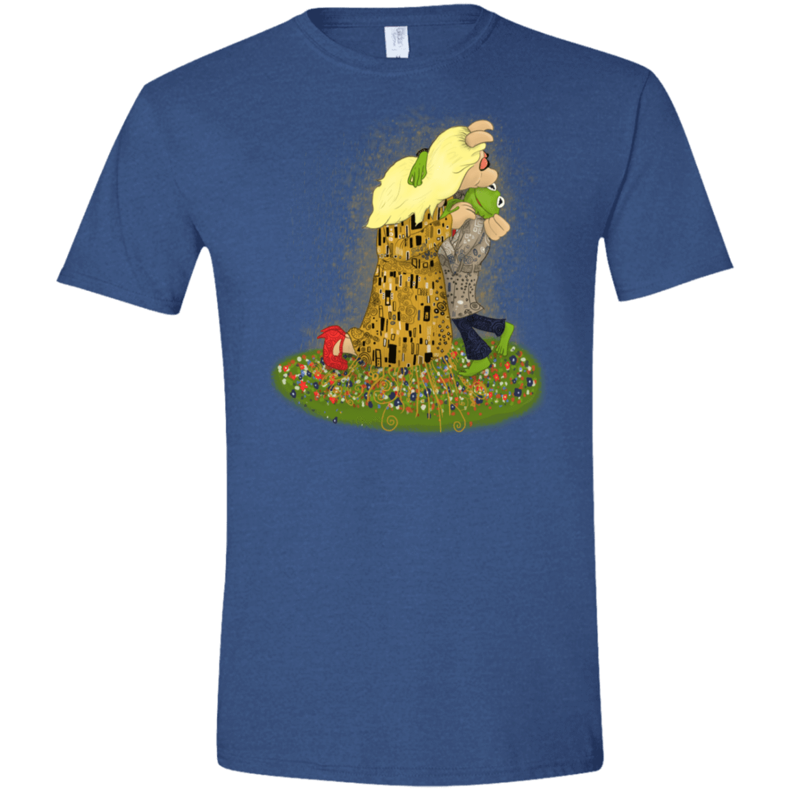 T-Shirts Heather Royal / X-Small Kiss of Muppets Men's Semi-Fitted Softstyle