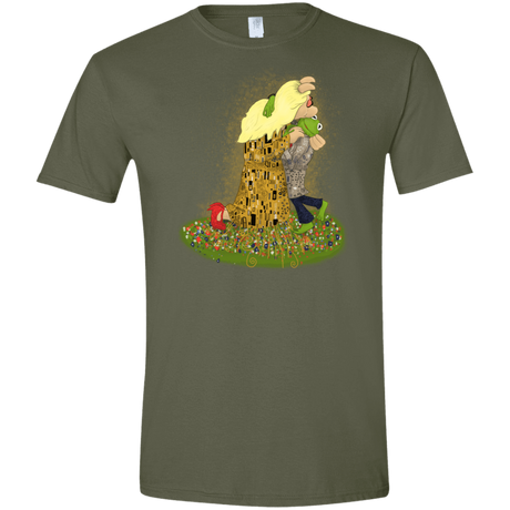 T-Shirts Military Green / S Kiss of Muppets Men's Semi-Fitted Softstyle