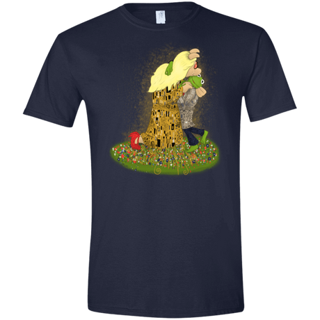 T-Shirts Navy / X-Small Kiss of Muppets Men's Semi-Fitted Softstyle