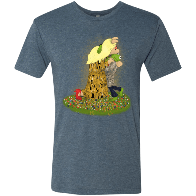 T-Shirts Indigo / S Kiss of Muppets Men's Triblend T-Shirt