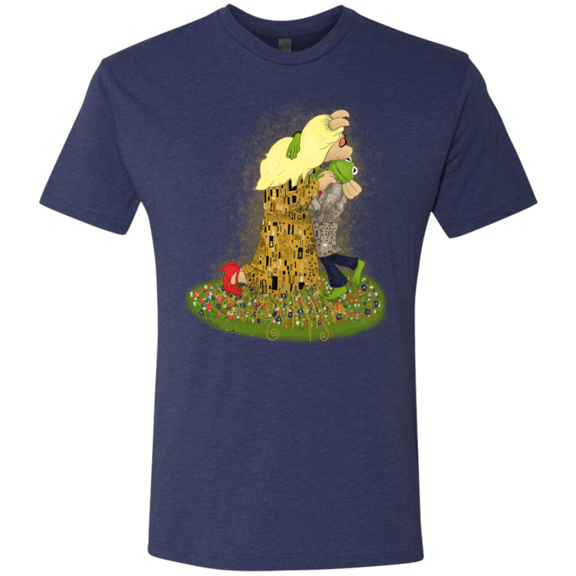 T-Shirts Vintage Navy / S Kiss of Muppets Men's Triblend T-Shirt