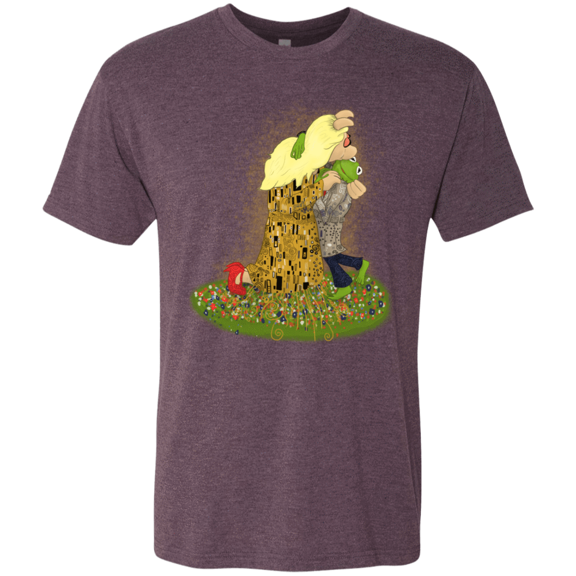 T-Shirts Vintage Purple / S Kiss of Muppets Men's Triblend T-Shirt