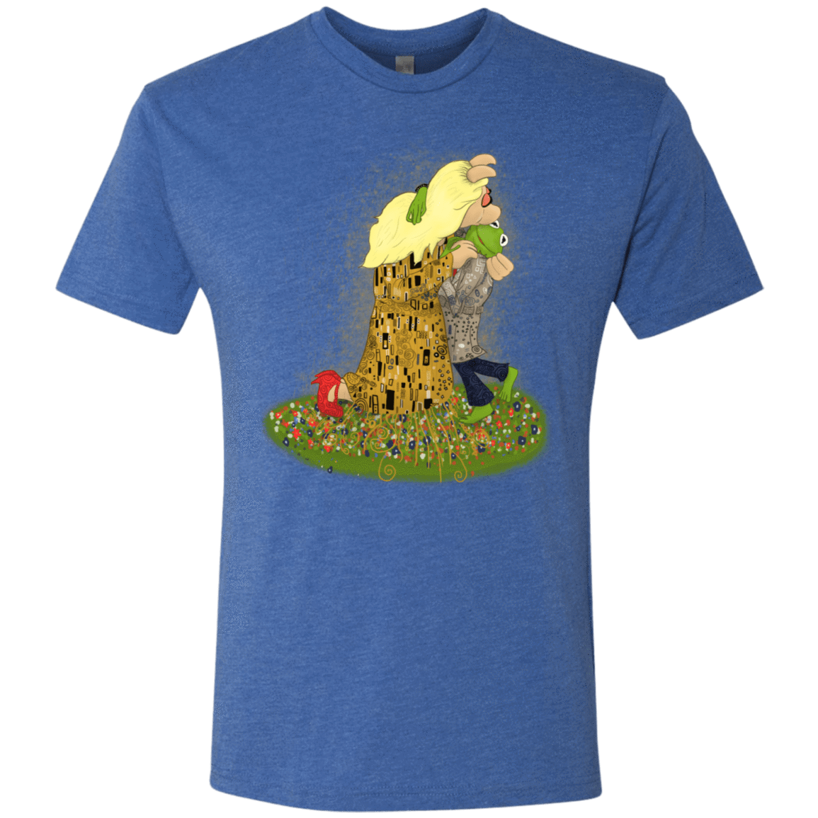 T-Shirts Vintage Royal / S Kiss of Muppets Men's Triblend T-Shirt