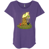 T-Shirts Purple Rush / X-Small Kiss of Muppets Triblend Dolman Sleeve