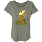 T-Shirts Venetian Grey / X-Small Kiss of Muppets Triblend Dolman Sleeve