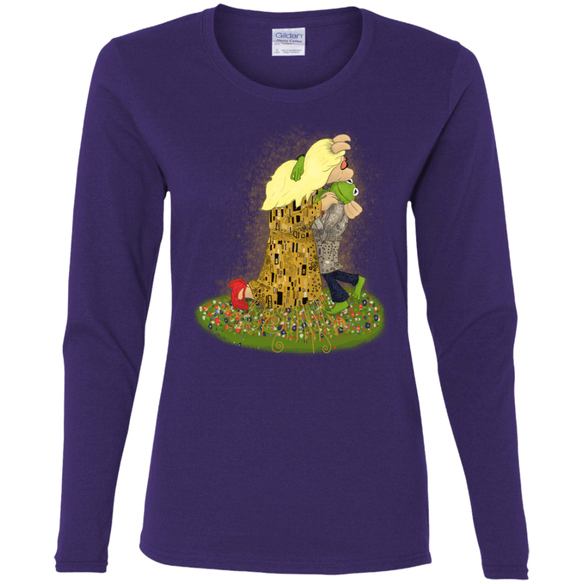 T-Shirts Purple / S Kiss of Muppets Women's Long Sleeve T-Shirt