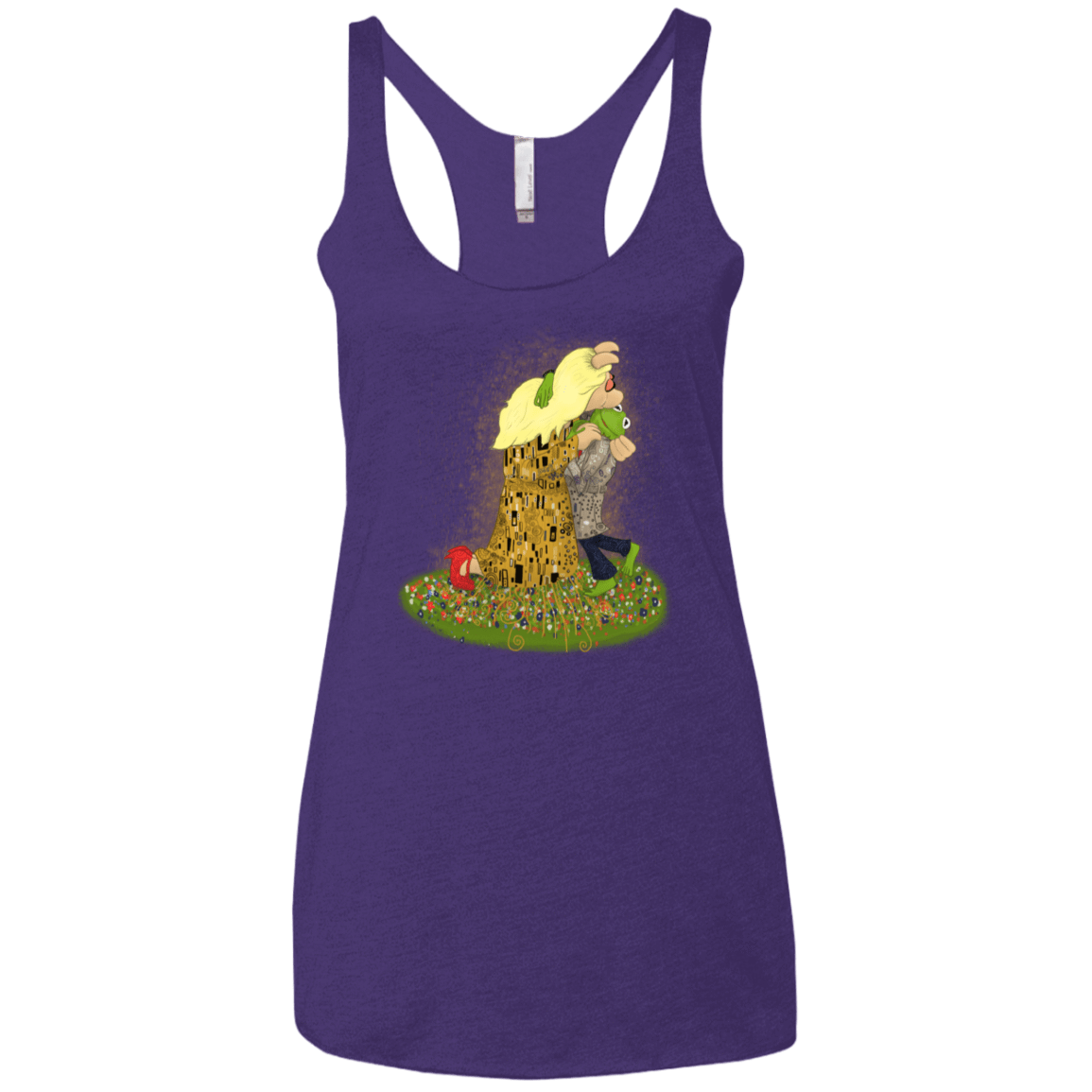 T-Shirts Purple Rush / X-Small Kiss of Muppets Women's Triblend Racerback Tank