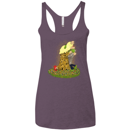 T-Shirts Vintage Purple / X-Small Kiss of Muppets Women's Triblend Racerback Tank