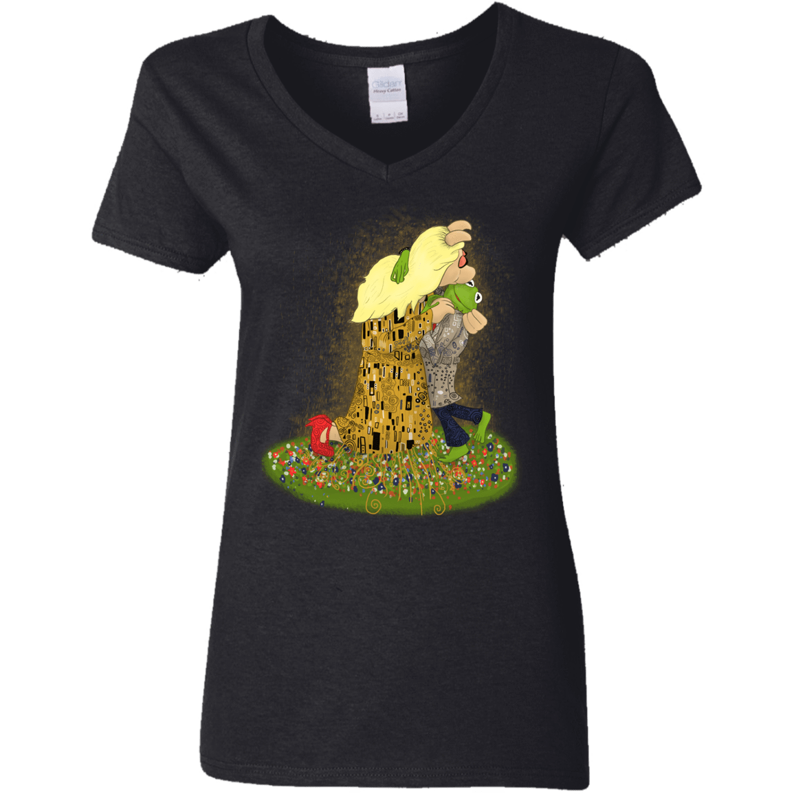 T-Shirts Black / S Kiss of Muppets Women's V-Neck T-Shirt