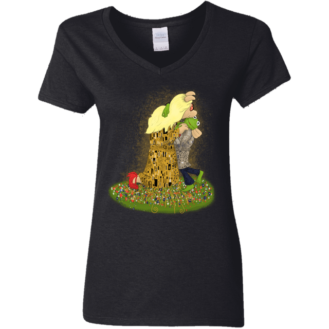 T-Shirts Black / S Kiss of Muppets Women's V-Neck T-Shirt