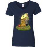 T-Shirts Navy / S Kiss of Muppets Women's V-Neck T-Shirt