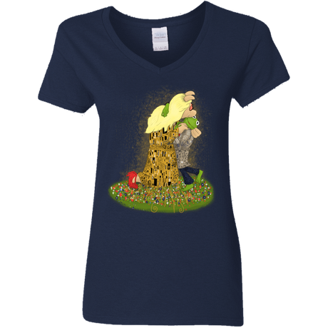 T-Shirts Navy / S Kiss of Muppets Women's V-Neck T-Shirt