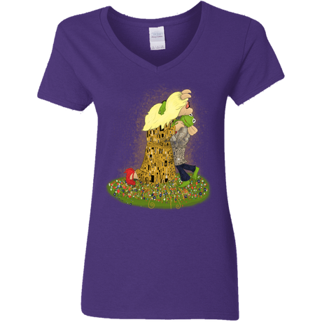 T-Shirts Purple / S Kiss of Muppets Women's V-Neck T-Shirt