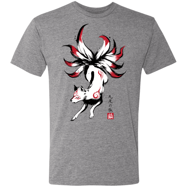 T-Shirts Premium Heather / S Kitsune sumi-e Men's Triblend T-Shirt