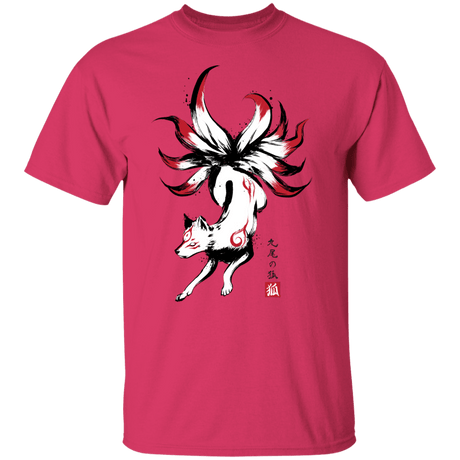 T-Shirts Heliconia / S Kitsune sumi-e T-Shirt