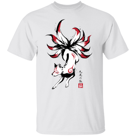 T-Shirts White / S Kitsune sumi-e T-Shirt