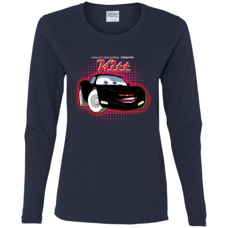 T-Shirts Navy / S KITT McQueen Women's Long Sleeve T-Shirt