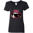 T-Shirts Black / S KITT McQueen Women's V-Neck T-Shirt