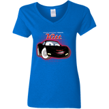 T-Shirts Royal / S KITT McQueen Women's V-Neck T-Shirt