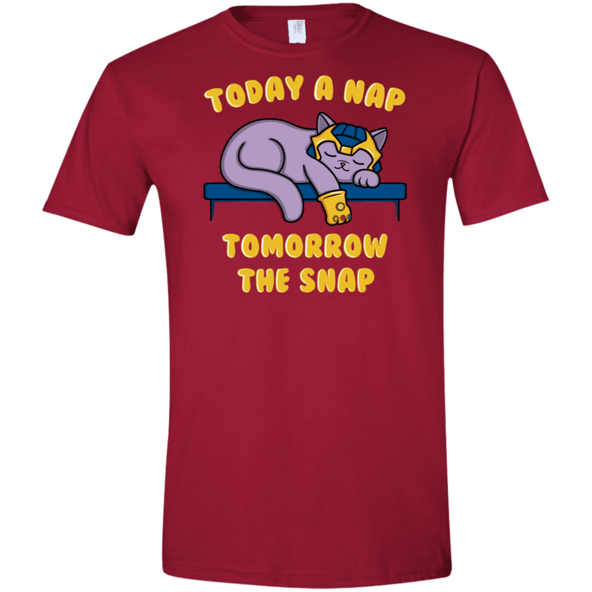 T-Shirts Cardinal Red / S Kitthanos Men's Semi-Fitted Softstyle