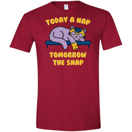 T-Shirts Cardinal Red / S Kitthanos Men's Semi-Fitted Softstyle