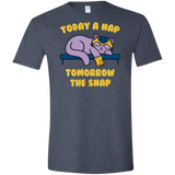 T-Shirts Heather Navy / S Kitthanos Men's Semi-Fitted Softstyle