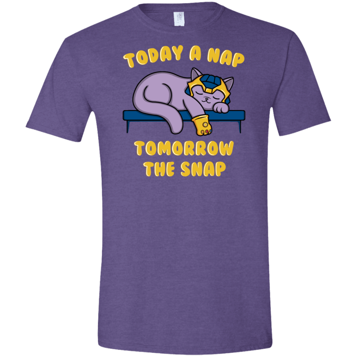 T-Shirts Heather Purple / S Kitthanos Men's Semi-Fitted Softstyle
