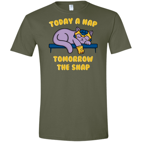 T-Shirts Military Green / S Kitthanos Men's Semi-Fitted Softstyle