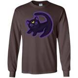 T-Shirts Dark Chocolate / S Kitty Queen Men's Long Sleeve T-Shirt